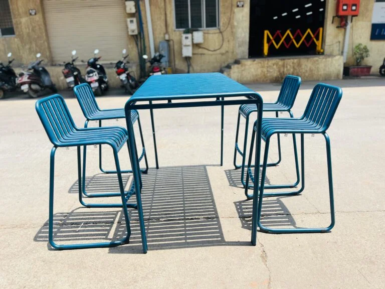 Colourful Bar Tables - Blue Setup