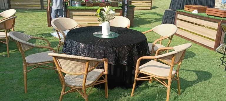Brown Teslin chairs Setup