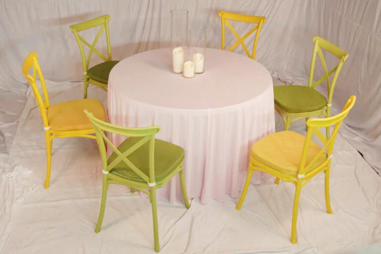 Cross Back Chair - Green Setup
