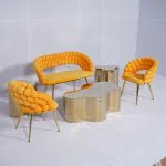 Bubble Sofa 1 Seater - Yellow Setup