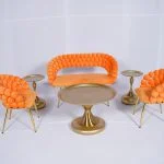 Bubble Sofa 3 Seater - Orange Setup