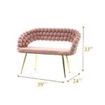 Bubble Sofa 3 Seater - Vintage Pink Setup