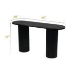 Black Console Table Setup