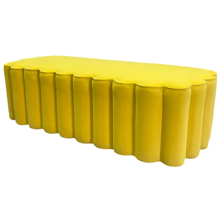 Modern Deewan Backless - Yellow Setup