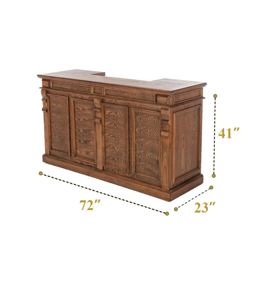 Oakwood Bar Counter Setup