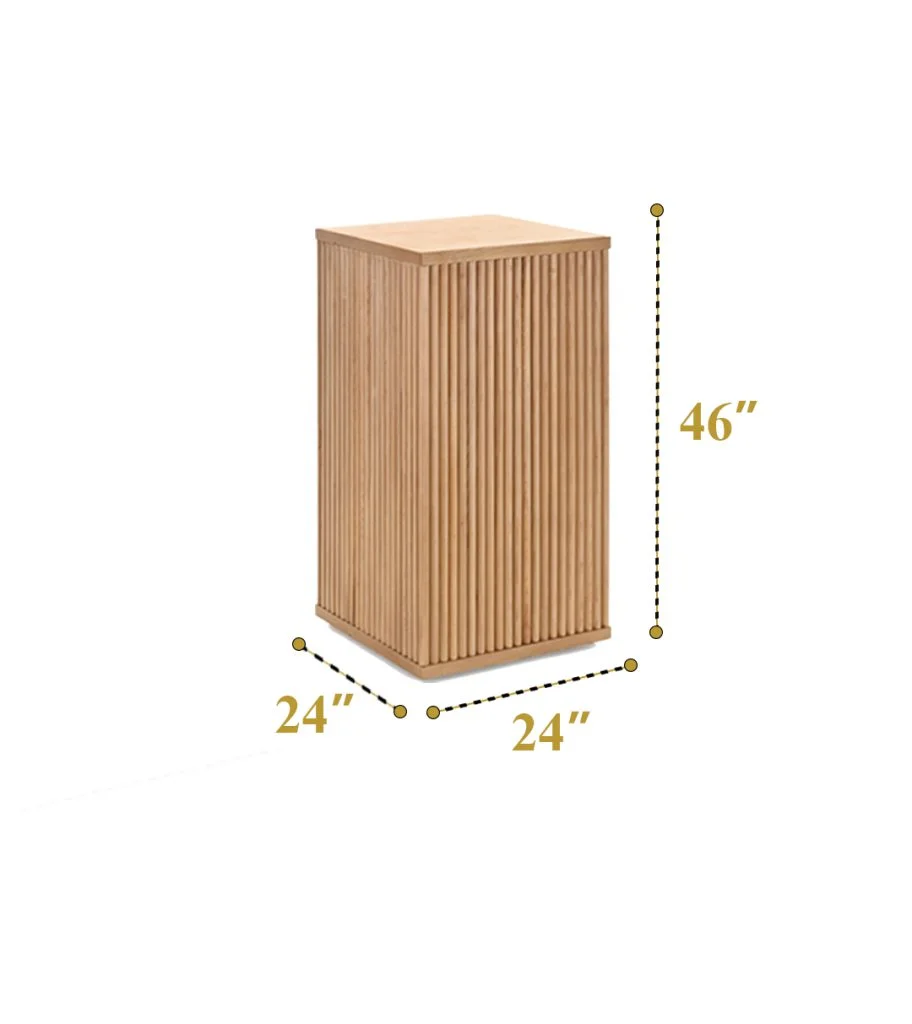 Rustic Wooden Bar Counter - Vertical Setup