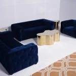 Royal Blue Sofa - Two Seater Setup