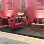 Royal Maroon Sofa - Three Seater Setup