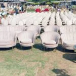 Beige Sunflower Sofa - Single Seater Setup