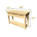 Rustic Wood Console Table Setup
