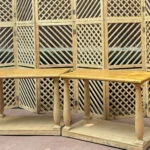 Wooden Pillar Console Table Setup