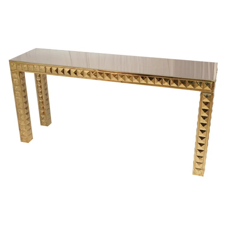 Gold Bar Console Table Setup