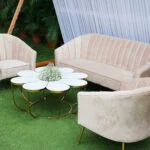 Royal Beige Sofa - Three Seater Setup
