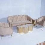 Royal Beige Sofa - Single Seater Setup