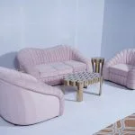 Pink Carnation Sofa - Three Seater Setup