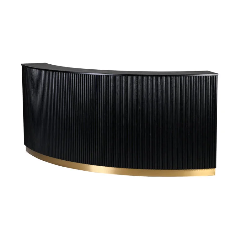 Round Bar Counter - Black Setup