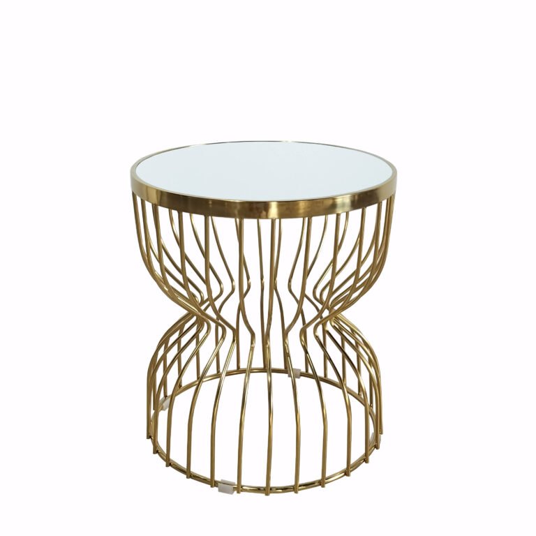 Damru side table - White