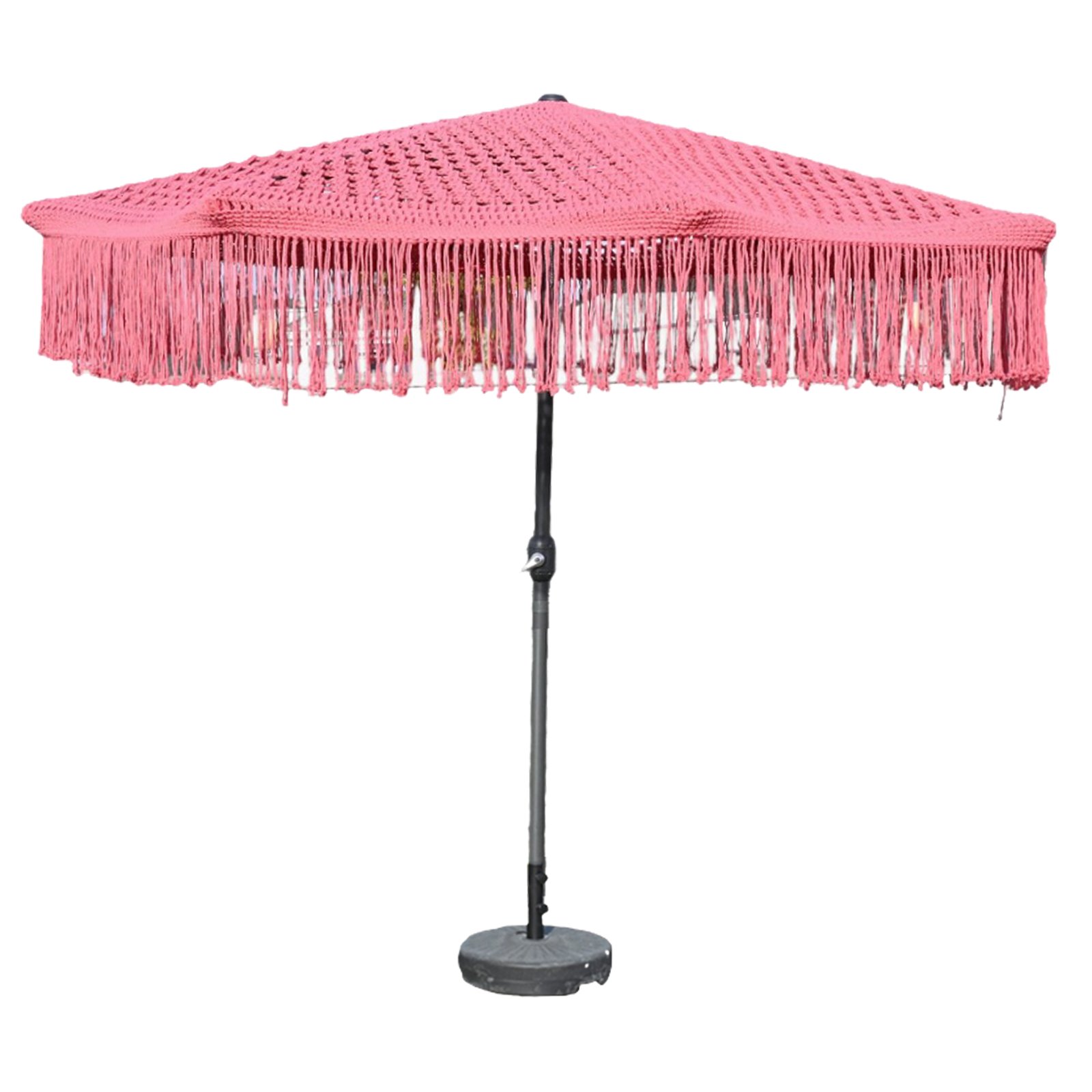 Macrame Umbrella - Pink