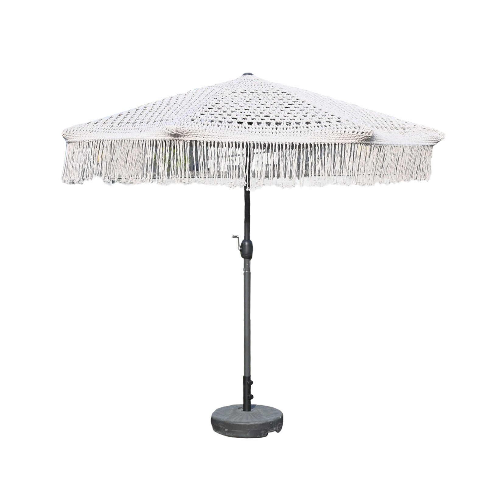 Macrame Umbrella (Small) - White