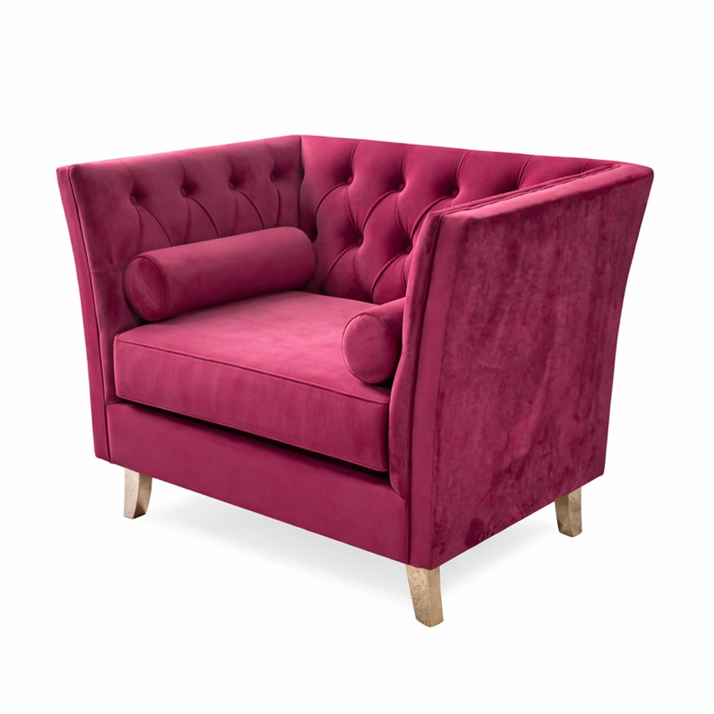 Maroon Shelly Sofa - Single Seater