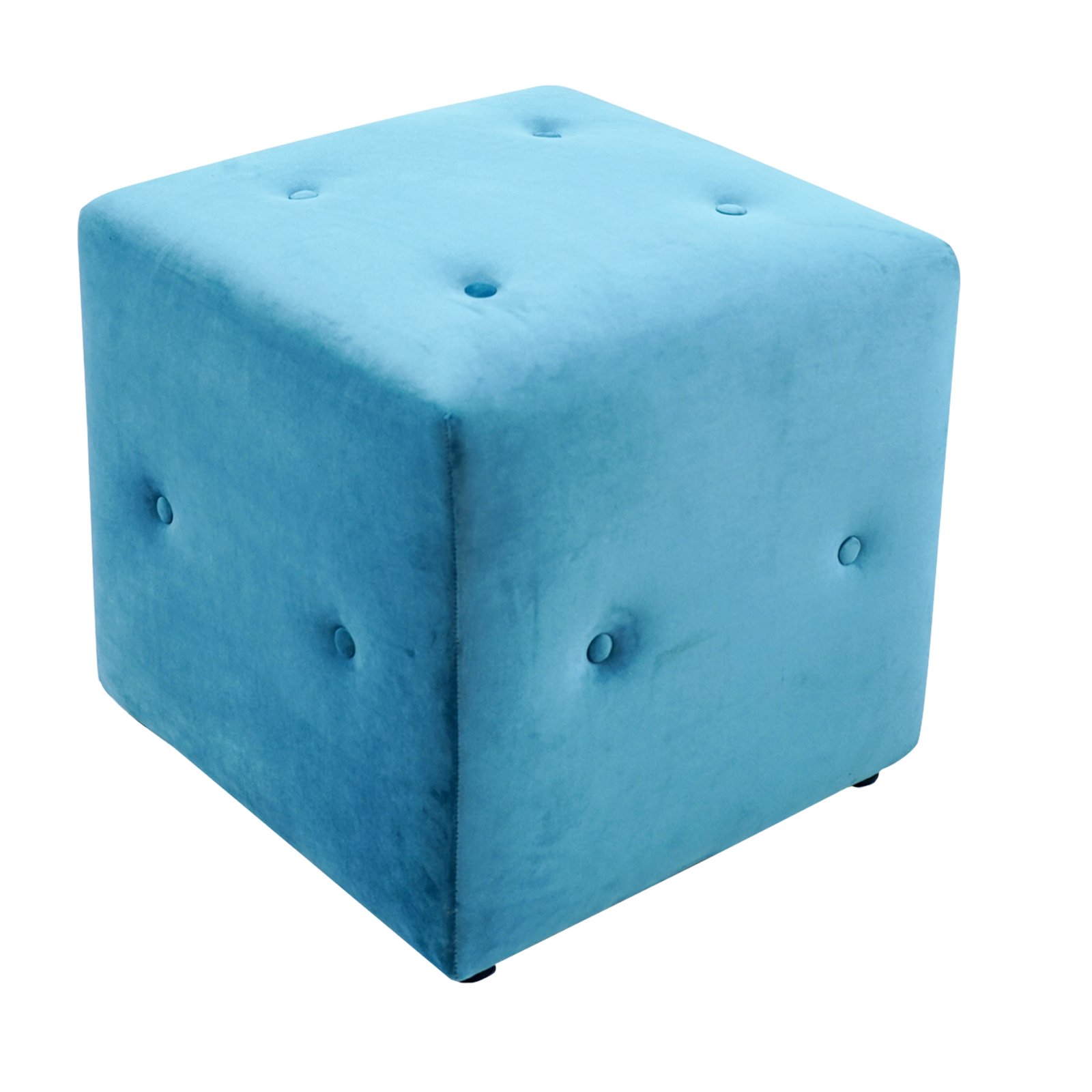 Blue Square Pouffes
