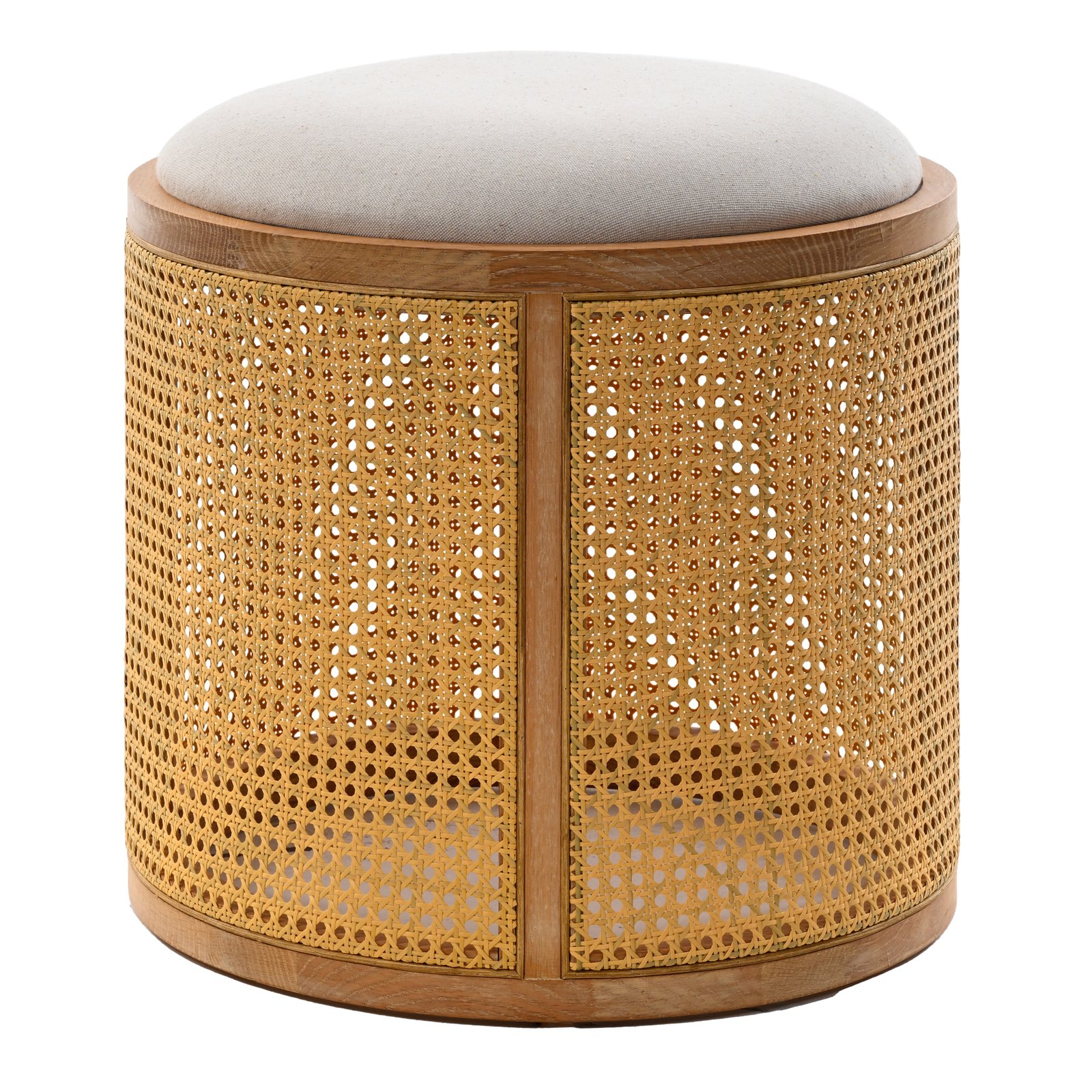 Rattan Round Pouffes - Small