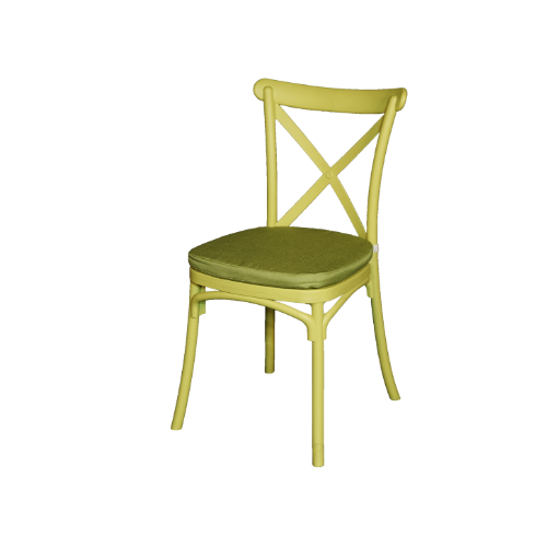 Cross Back Chair - Green