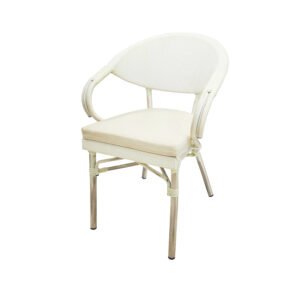 White Teslin chairs
