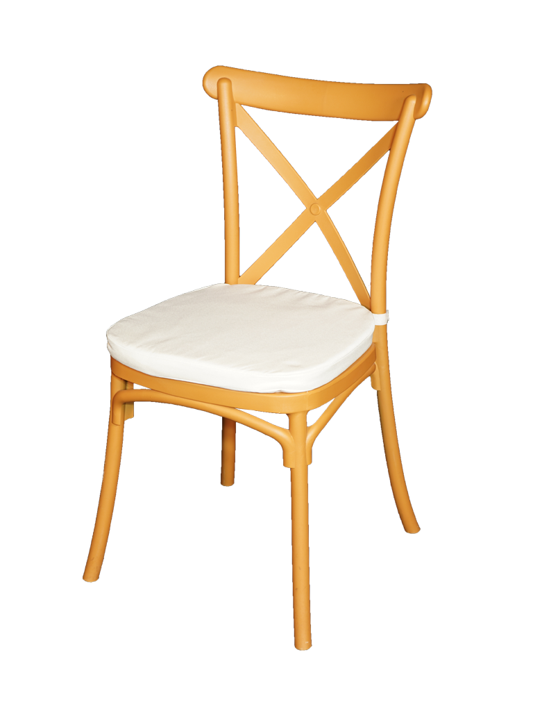 Cross Back Chair - Brown