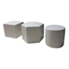 White Pouffes (assorted)