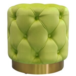 Chesterfield Colourful Pouffes - Green
