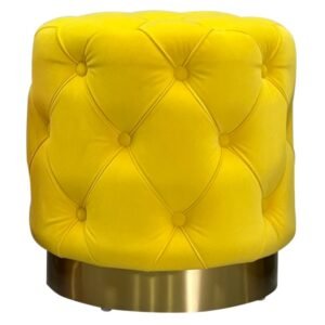 Chesterfield Colourful Pouffes - Yellow