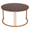 Black Marble Coffee Table (Round)