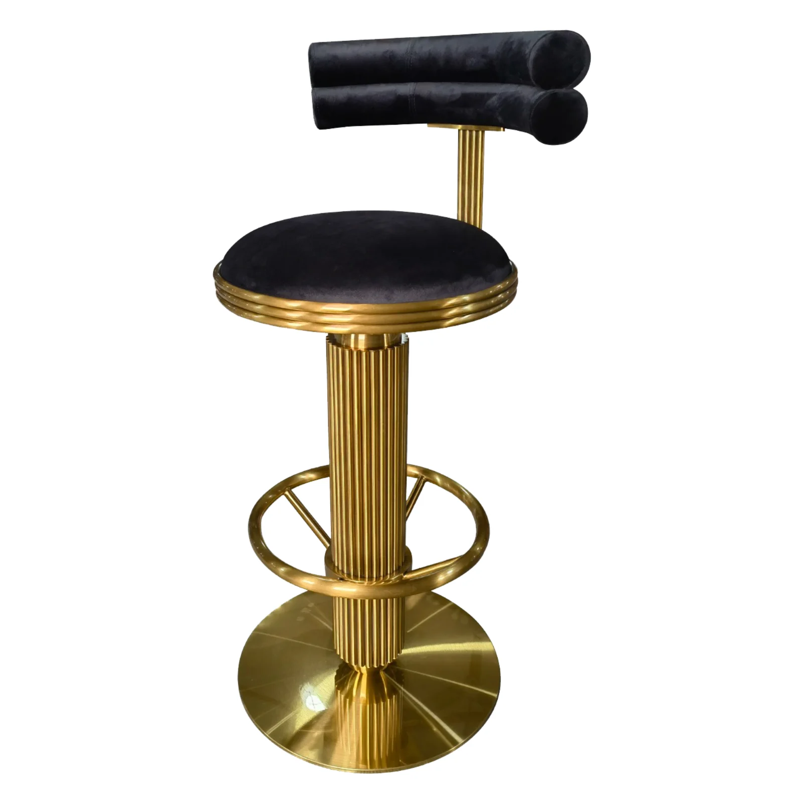 Black Gold Bar Chair