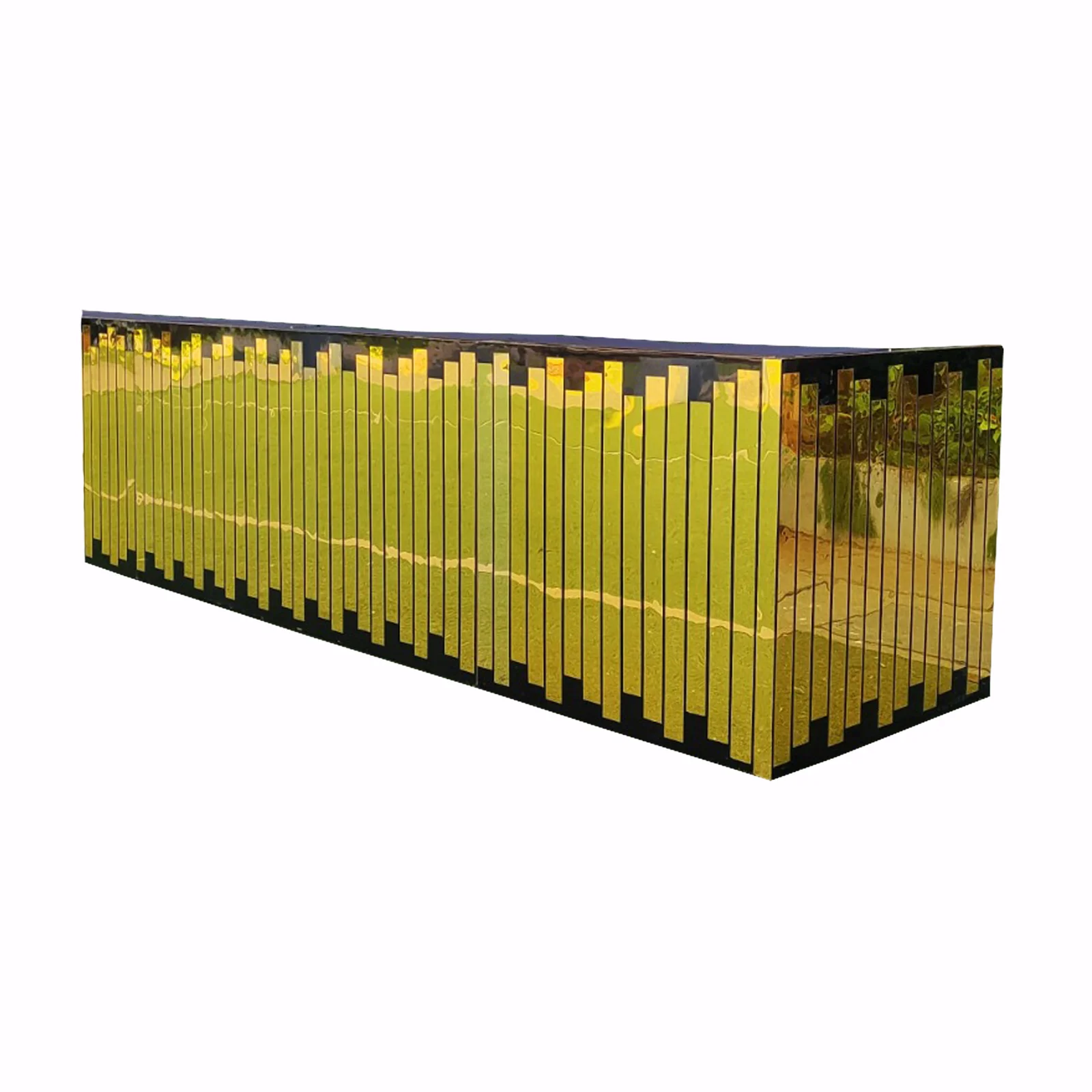Acrylic Bar Counter - Gold