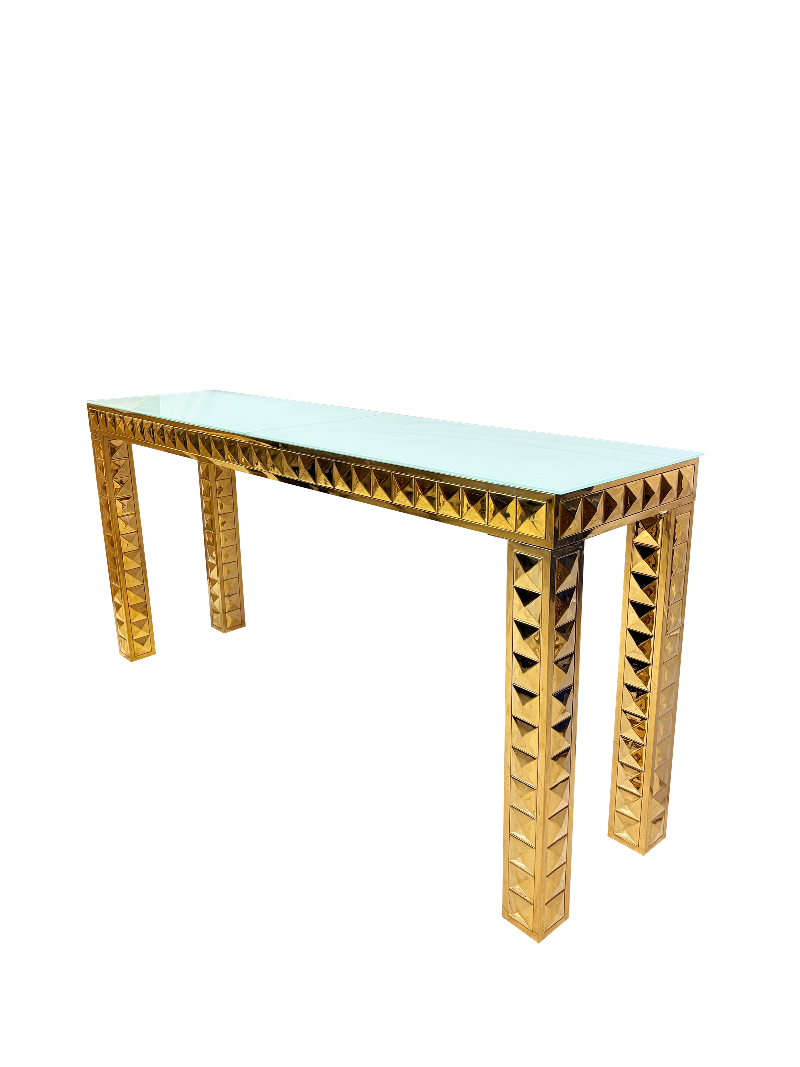 Gold Bar Console Table