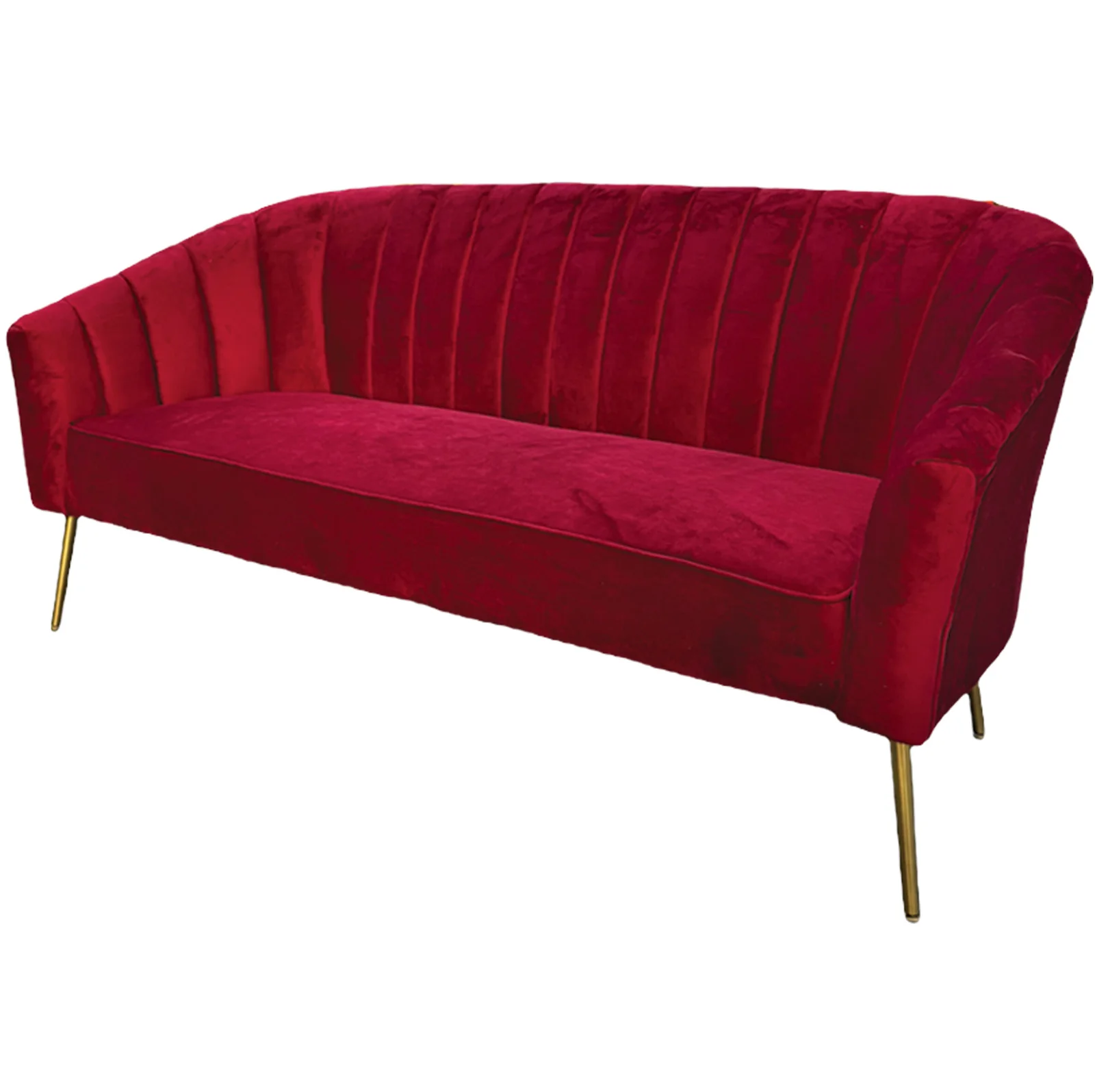 Royal Maroon Sofa - Three Seater