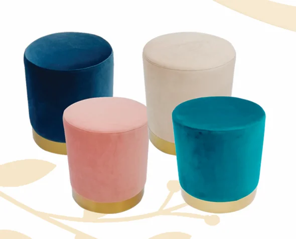 Colorful Pouffes 4 Color
