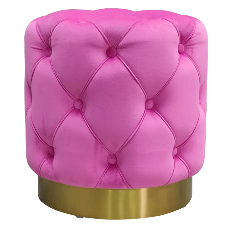 Chesterfield Colourful Pouffes - Pink