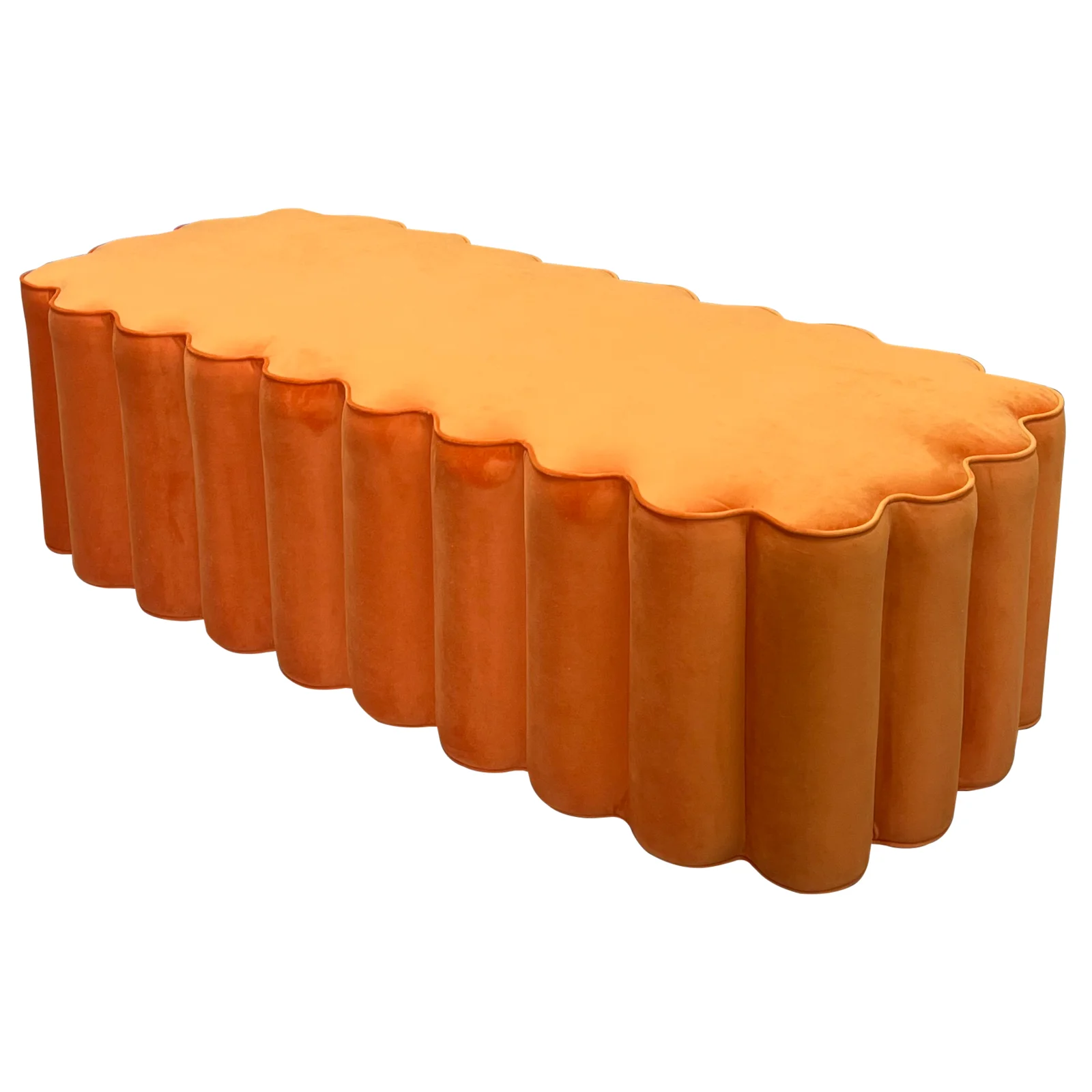 Modern Deewan Backless - Orange