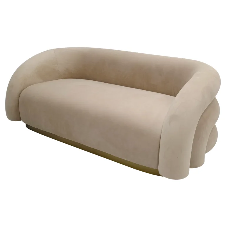 Beige Plum Sofa - Three Seater