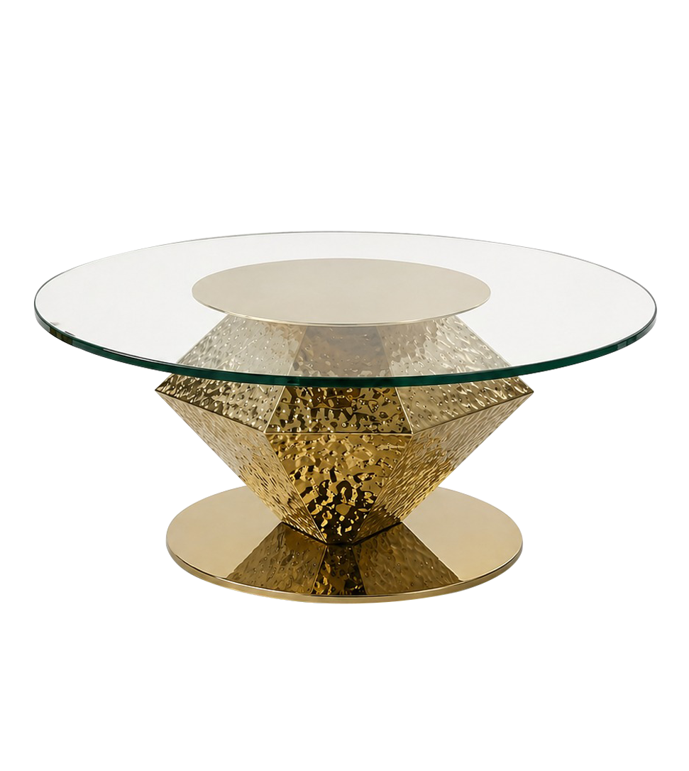 Diamond Coffee Table - Gold